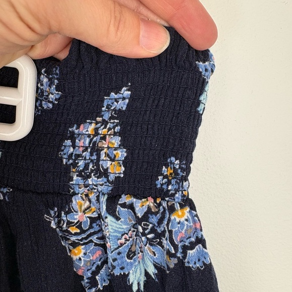 Lane Bryant Navy High-Low Floral Maxi Skirt size 16 some flaws coquette light - Picture 6 of 12